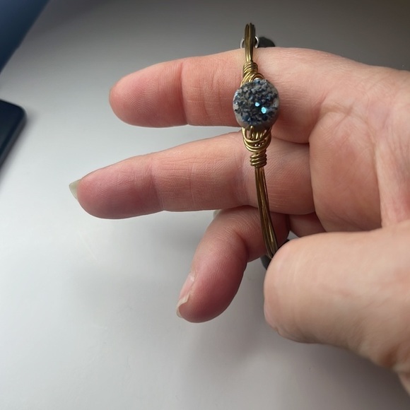 BOURBON and Bowties Blue Sparkly Bangle - Picture 5 of 9